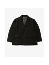 ENGINEERED GARMENTS DBL Peak Jacket Black Solid Poly 160628566 [P]