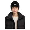 Moncler Logo Patch Virgin Wool Beanie Black A9327 999 151676449 [P]
