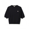 DANTON ハーフスリーブクルーネックニットプルオーバー DTD0135 YSD ブラック 160629546 [P]