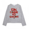 Comme Des Garcons Strawberry Westfall Logo Knit NQ N002 S26 2 Grey 160629747 [P]