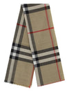 BURBERRY Breiter Karo-Woll-Seidenschal 8078779 160629864 [P]
