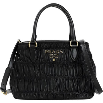 Prada Napa Gauffre Tote Shoulder Bag 160645200 [P]