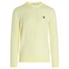 MAISON KITSUNE メンズ フォックス ヘッド パッチ ニット ライトイエロー IU00504KT1036 P720 58896972 [P]