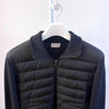 MONCLER ニットパディング ウール カーディガン パディング ブラック M 160646214 [P]