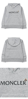MONCLER Hoodie mit Lettering-Logo-Patch (Grau) 8G00016 899PS 980 8,10A 158643593 [P]
