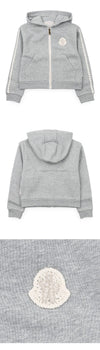MONCLER キッズ ニット パッチ フード ジャケット（グレー） 8G00017 899PS 980 8,10A 158643436 [P]