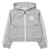 MONCLER キッズ ニット パッチ フード ジャケット（グレー） 8G00017 899PS 980 8,10A 158643436 [P]