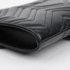GUCCI Clutch aus gestepptem Leder Schwarz 160348860 [P]