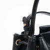 BURBERRY モチーフ ピオニー モノグラム バケットバッグ ブラック 160363920 [P]