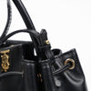 BURBERRY モチーフ ピオニー モノグラム バケットバッグ ブラック 160363920 [P]