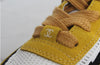 CHANEL Knit Sneakers with CC Logo Yellow 37.5(245) 160665467 [P]