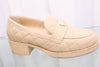 CHANEL Heart Quilted Loafers 37.5 160665904 [P]