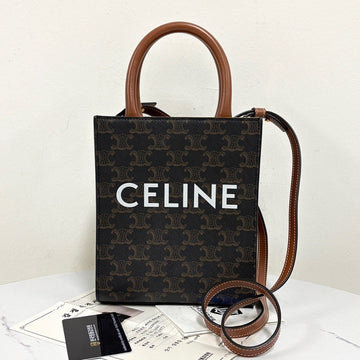Celine Triope Cabas Tote & Mini Crossbody Bag (194372BZK) 160666035 [P]
