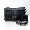 PRADA ダイアグラム チェーン フラップ ショルダーバッグ ブラック 160666543 [P]
