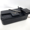 PRADA ダイアグラム チェーン フラップ ショルダーバッグ ブラック 160666543 [P]