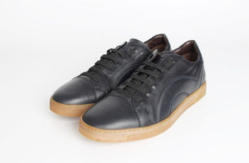 Salvatore Ferragamo Gancini Leather Sneakers Black 9(280) 160666580 [P]