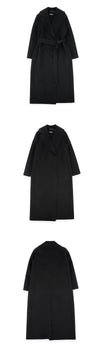 MAXMARA Damen Poldo Gürtel Langmantel (Schwarz) 2629016073600 013 160667249 [P]