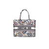 DIOR フラワーカレンダーオールオーバー刺繍キャンバスブックトート36ミディアムトートバッグkk64407513 160670458 [P]