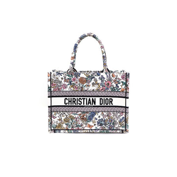 DIOR フラワーカレンダーオールオーバー刺繍キャンバスブックトート36ミディアムトートバッグkk64407513 160670458 [P]