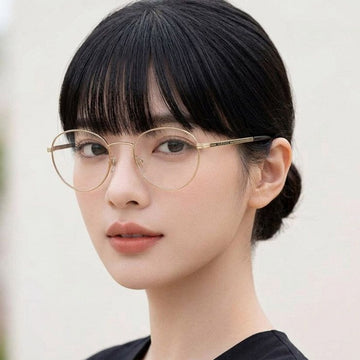Versace VE1279 1002 Round Metal Frame Glasses 60871573 [P]