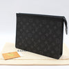 LOUIS VUITTON モノグラム エクリプス ポシェット ボヤージュMM クラッチ 160670585 [P]