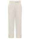 THOM BROWNE Baumwoll-Canvas High-Waist-Hose FTC444U F0345 114 133044849 [P]