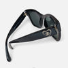 CHANEL 5478 スクエアハート CCロゴブラックサングラス 160673288 [P]