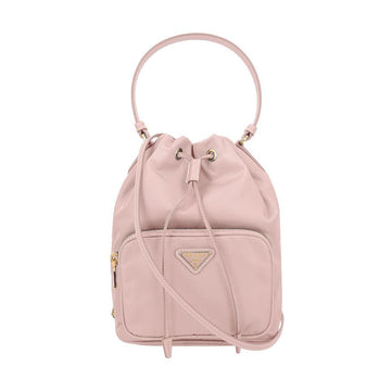 PRADA トライアングルロゴデュエットバケットポーチバッグ 160673817 [P]