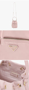 PRADA トライアングルロゴデュエットバケットポーチバッグ 160673817 [P]