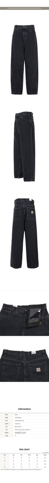 Carhartt Black Stone Washed Denim Pants 160673902 [P]
