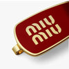 MIU MIU Logo Emaille Haarklammer 144732977 [P]