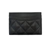 CHANEL Klassische Kartenetui Caviar Kalbsleder Silber AP0213 160674086 [P]
