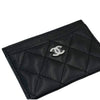 CHANEL Klassische Kartenetui Caviar Kalbsleder Silber AP0213 160674086 [P]