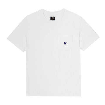 NEEDLES Kurzarm T-Shirt mit Logo und Tasche 159046812 [P]
