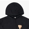 AMI Hooded Big Heart Logo Terry Patch Hoodie 150215468 [P]