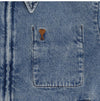 AMI Jacke mit kleinem Herz-Logo Denim Reißverschluss 154389822 [P]