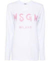 MSGM Brushed Logo Long Sleeve T-Shirt 152204786 [P]
