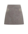 MSGM Ösen Woll-Minirock 152204847 [P]