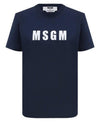 MSGM Logo Print Short Sleeve T-Shirt 152204944 [P]
