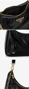 Prada Mini Shoulder Bag NaPlaque Patent Logo 1BC204 2DNT F0002 126658270 [P]