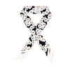 Valentino Floral Skinny Silk Scarf 154128834 [P]