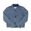 AMI Jacke mit kleinem Herz-Logo Denim Reißverschluss 154389822 [P]