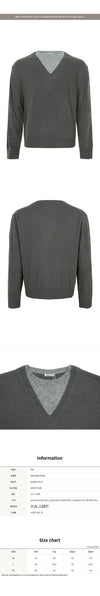 RECTO. レクト 25FW トーフグレー コントラスト レイヤード Vネック ニット RM25WKTP004 148675157 [P]