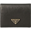 Prada Vitello Folding Wallet Black stamp: 1MV204 2DDU F0002 133480452 [P]