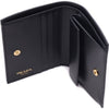 Prada Vitello Folding Wallet Black stamp: 1MV204 2DDU F0002 133480452 [P]