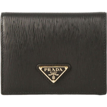 Prada Vitello Folding Wallet Black stamp: 1MV204 2DDU F0002 133480452 [P]