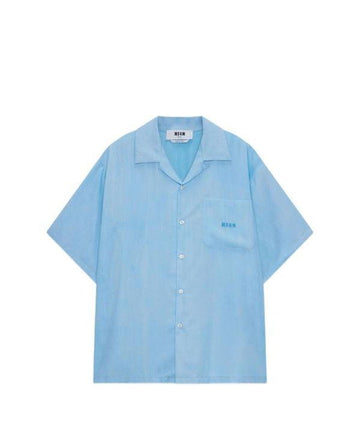MSGM Tie-Dye Effect Short Sleeve Lyocell Shirt 156796989 [P]