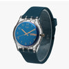 SWATCH ESSENTIALS BLUE AWAY Unisex-Uhr aus Polyurethan 146946317 [P]