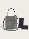 Prada Gray Saffiano Leather Mini Bag 160674892 [P]