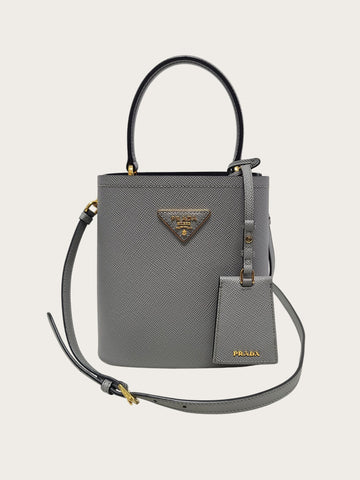 Prada Gray Saffiano Leather Mini Bag 160674892 [P]